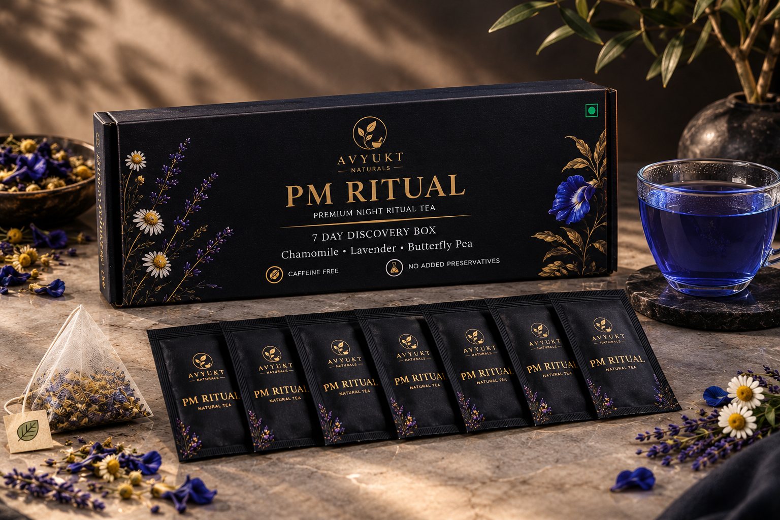 PM RITUALS — 7 DAY DISCOVERY BOX — AVYUKT NATURALS packaging